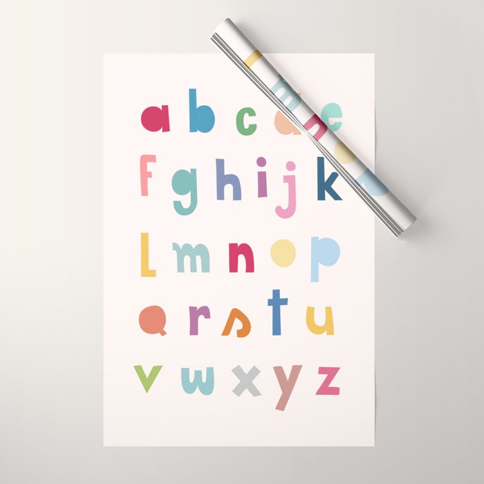 ABC alphabet art Wrapping Paper Gallery Image 1