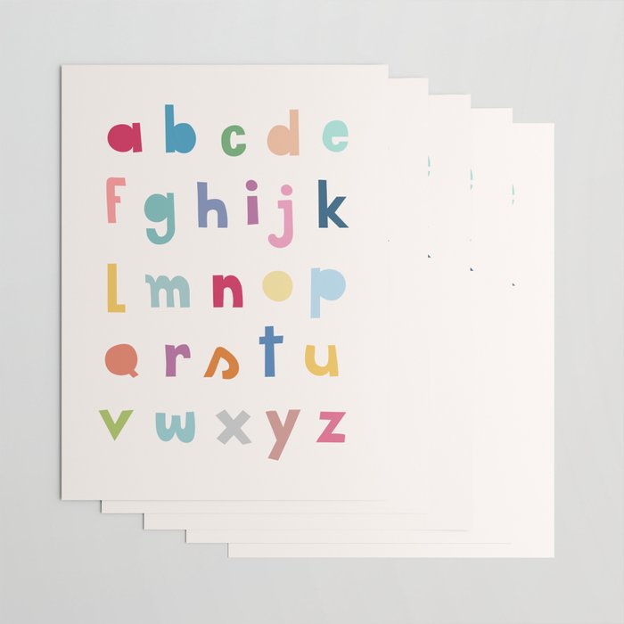 ABC alphabet art Wrapping Paper Gallery Image 3