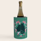 I Heart Cats and Flowers (in Green) Wine Chiller Gallery Image 2