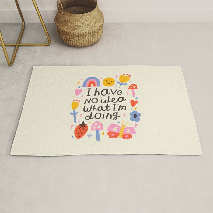 No Idea What I'm Doing Quote Rug Gallery Image 1