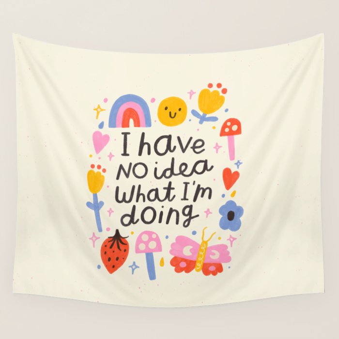 No Idea What I'm Doing Quote Wall Tapestry Gallery Image 4
