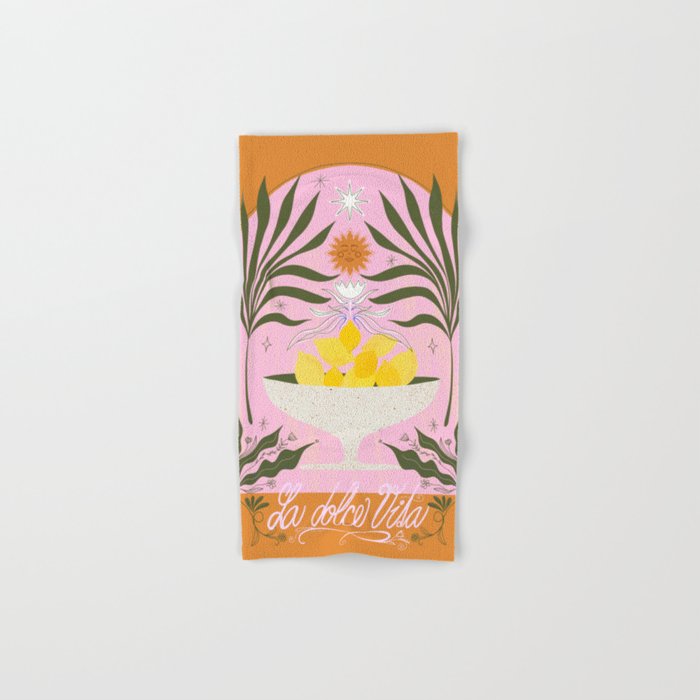 Mediterranean Lemon Florals - La Dolce Vita Bath Towel Gallery Image 1