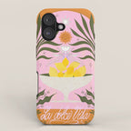 Mediterranean Lemon Florals - La Dolce Vita iPhone Case Gallery Image 1