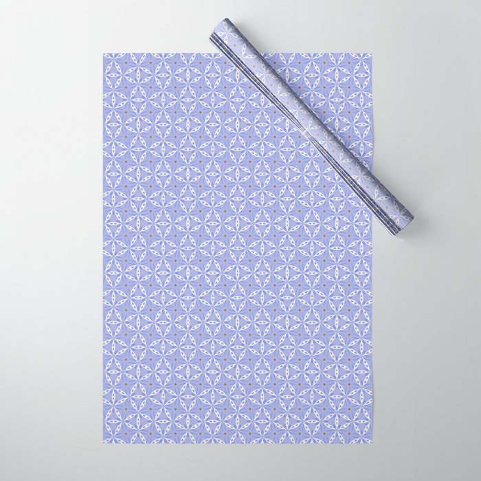 Rustic Mediterranean Mosaic Tiles Wrapping Paper Gallery Image 1