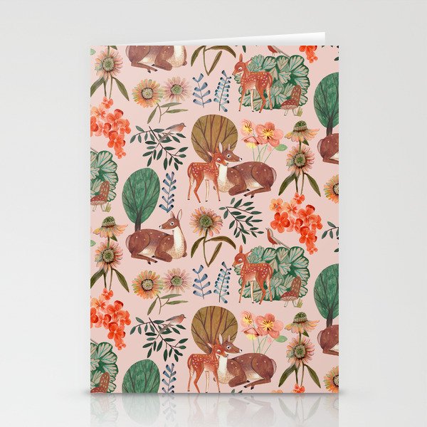 Deer pattern Stationery Card Gallery Image 2
