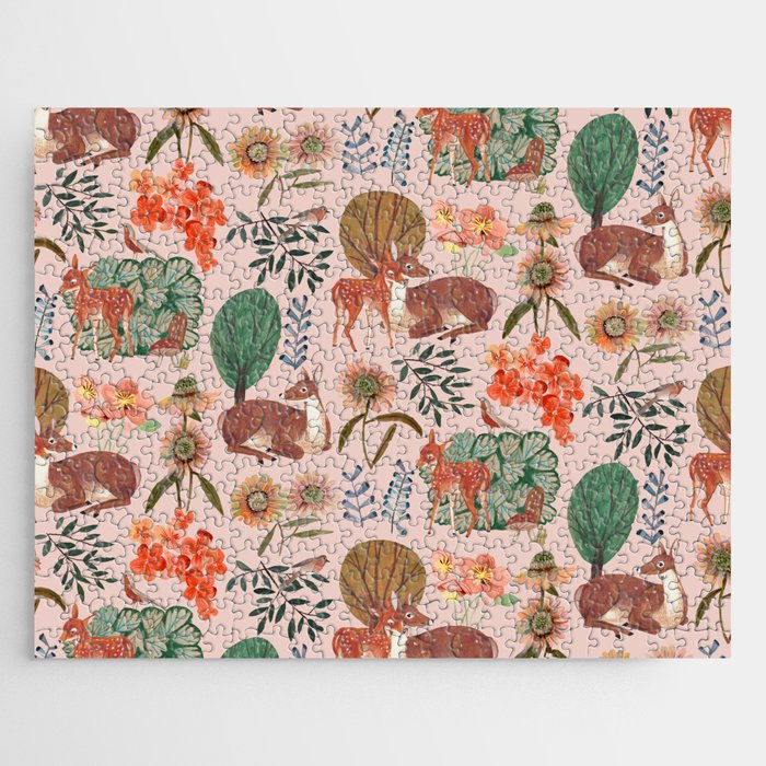 Deer pattern Jigsaw Puzzle Gallery Image 1