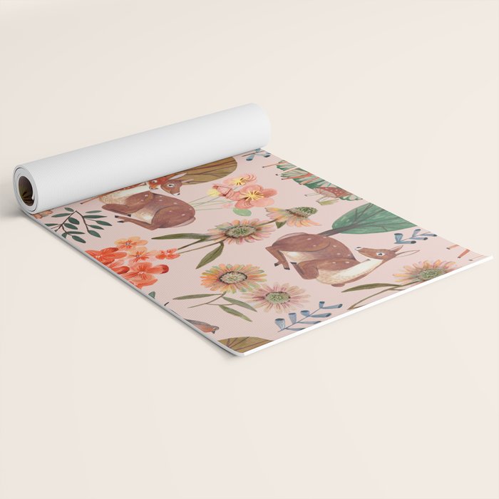 Deer pattern Yoga Mat Gallery Image 2