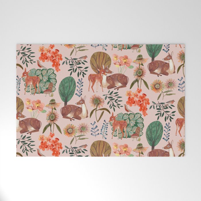 Deer pattern Welcome Mat Gallery Image 1