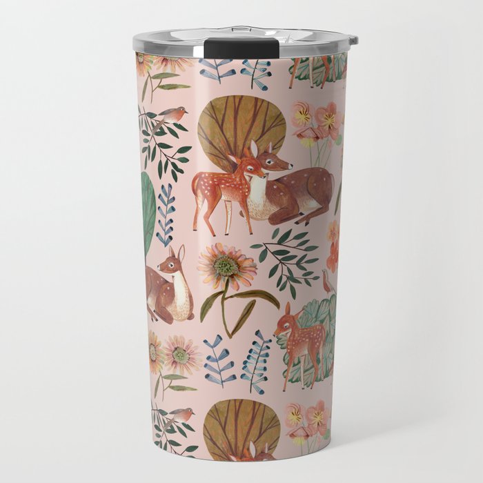 Deer pattern Travel Mug Gallery Image 1