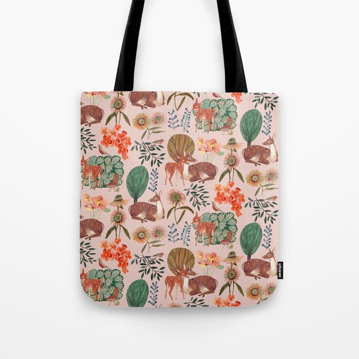 Deer pattern Tote Bag Gallery Image 1