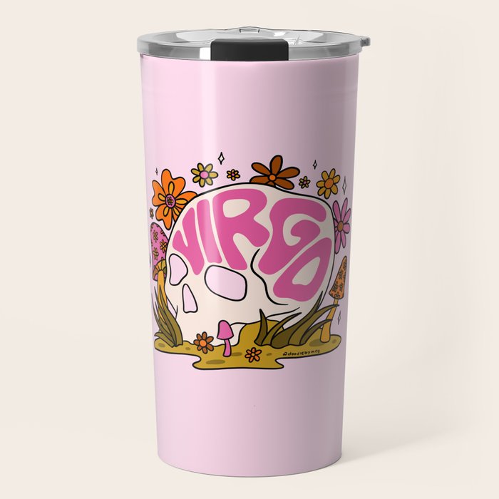 Virgo Skull Travel Mug Gallery Image 1