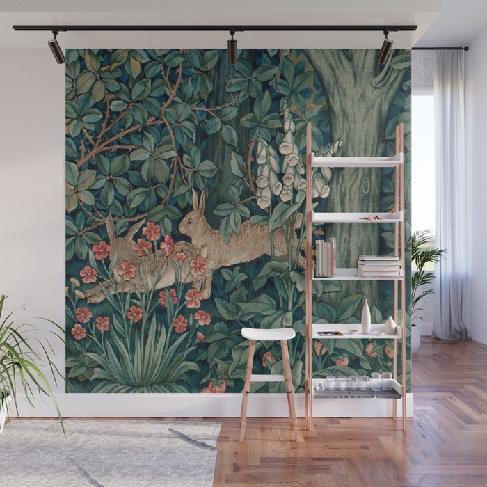 John Henry Dearle "Greenery" 4. Wall Mural Gallery Image 1