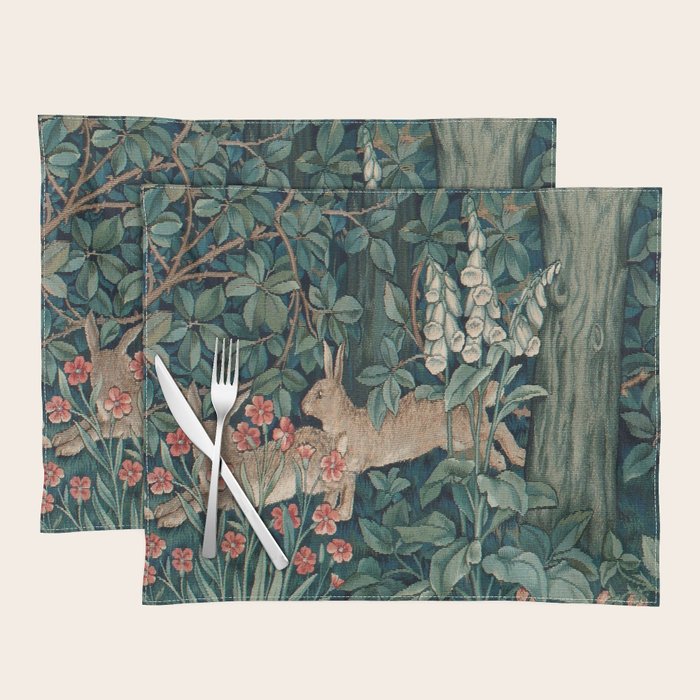 John Henry Dearle "Greenery" 4. Placemat Gallery Image 1