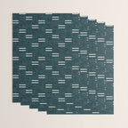 double dash on dark teal Wrapping Paper Gallery Image 3