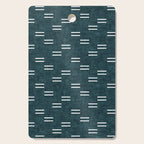 double dash on dark teal Cutting Board Gallery Image 1