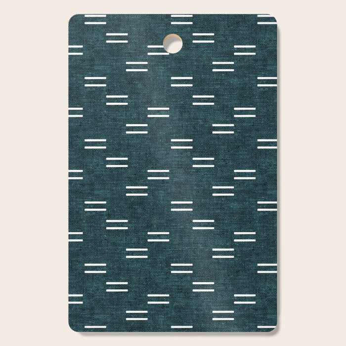 double dash on dark teal Cutting Board Gallery Image 1