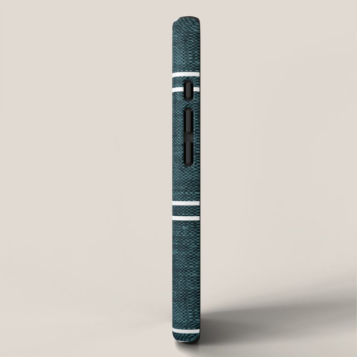 double dash on dark teal iPhone Case Gallery Image 2