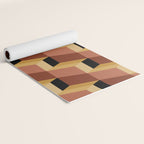 Cuboid Geometric Abstract Shapes Pattern VII Yoga Mat Gallery Image 2