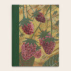 Strawberry Garden in Forest Green Notebook Gallery Image 4