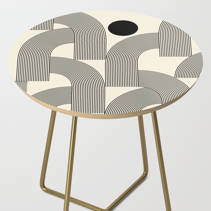 Abstraction_SUNLIGHT_SUNSHINE_LINE_POP_ART_Minimalism_001A Side Table Gallery Image 2