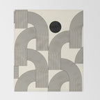Abstraction_SUNLIGHT_SUNSHINE_LINE_POP_ART_Minimalism_001A Throw Blanket Gallery Image 2