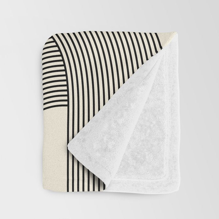 Abstraction_SUNLIGHT_SUNSHINE_LINE_POP_ART_Minimalism_001A Throw Blanket Gallery Image 3