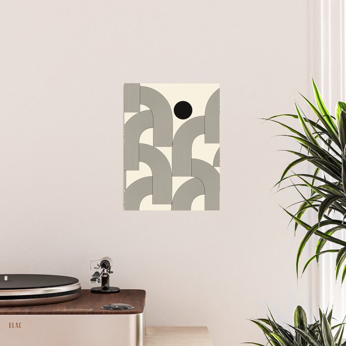 Abstraction_SUNLIGHT_SUNSHINE_LINE_POP_ART_Minimalism_001A Poster Gallery Image 2