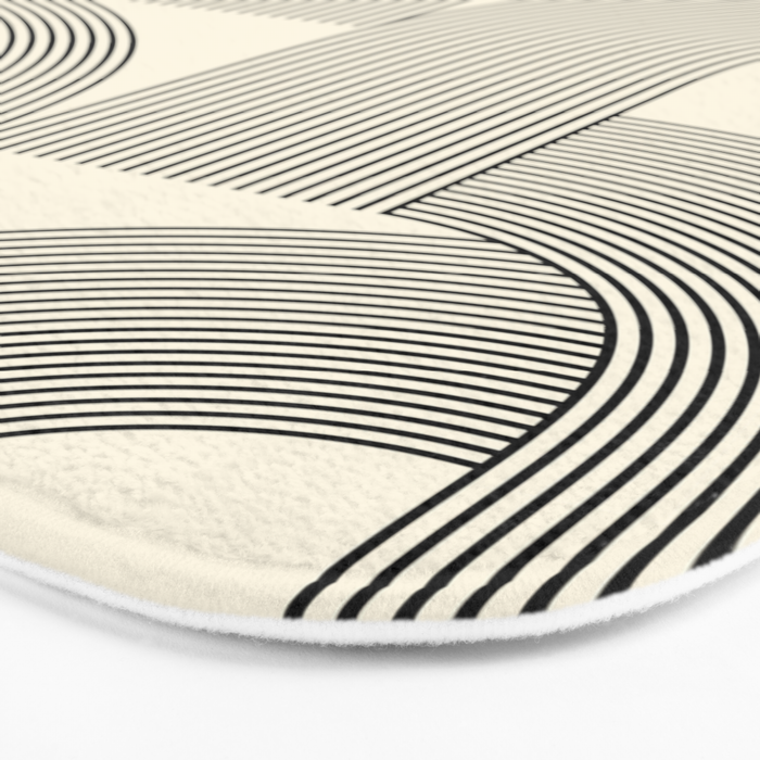 Abstraction_SUNLIGHT_SUNSHINE_LINE_POP_ART_Minimalism_001A Bath Mat Gallery Image 3