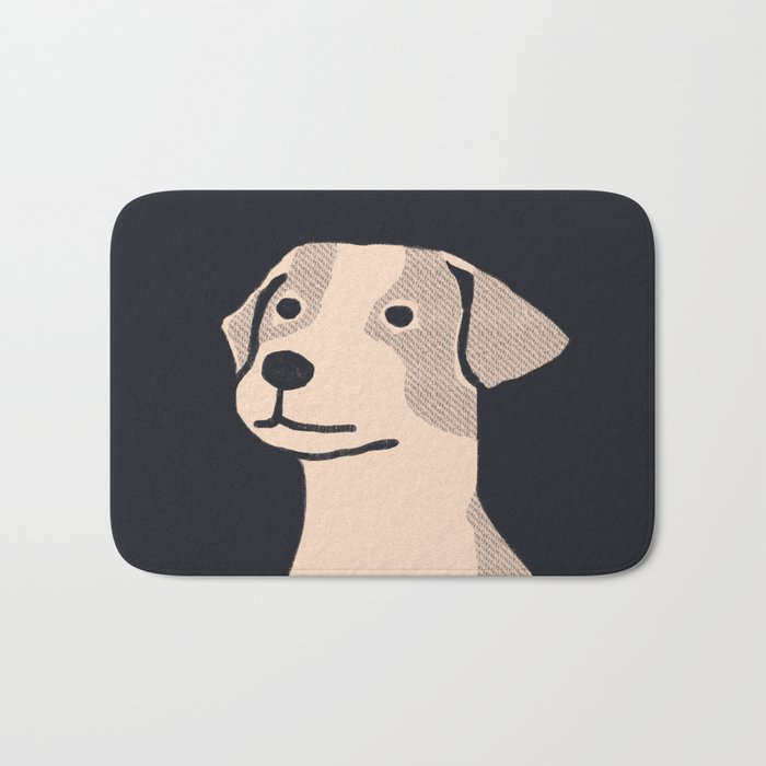 One little Jack Russell dog Bath Mat Gallery Image 1