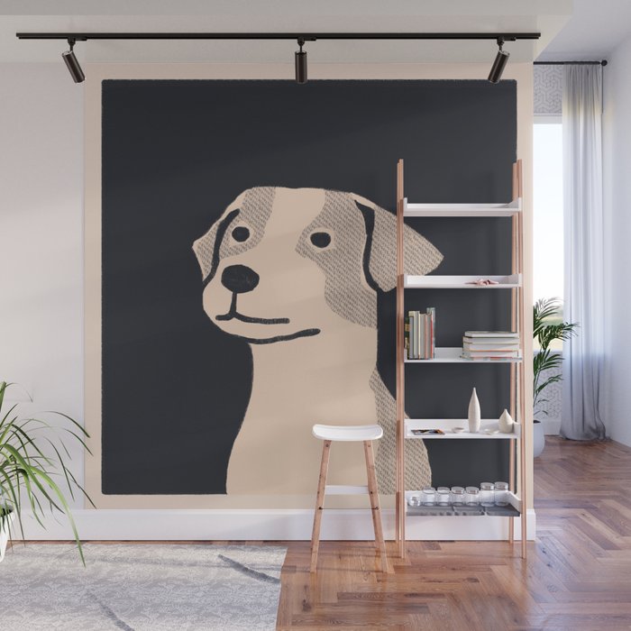 One little Jack Russell dog Wall Mural Gallery Image 1