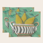 Striped Bowl with Pears Placemat Gallery Image 1