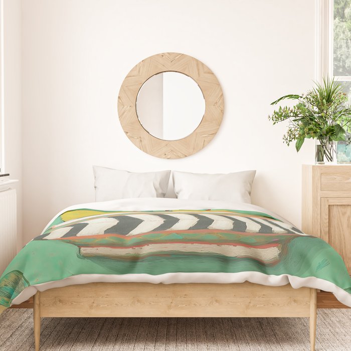 Striped Bowl with Pears Duvet Cover Gallery Image 3