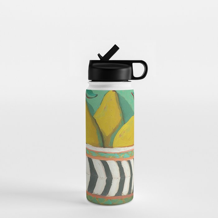 Striped Bowl with Pears Water Bottle Gallery Image 1