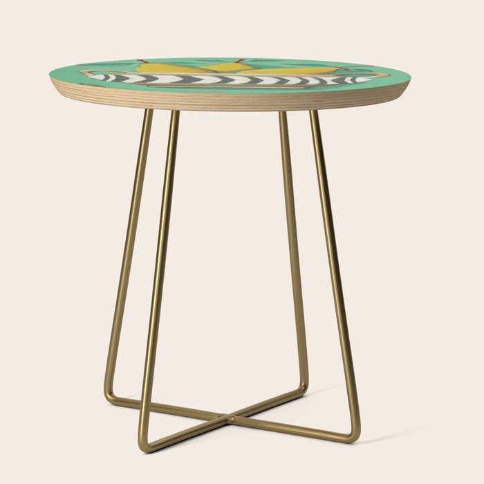 Striped Bowl with Pears Side Table Gallery Image 1