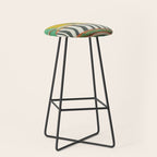 Striped Bowl with Pears Stool Gallery Image 1