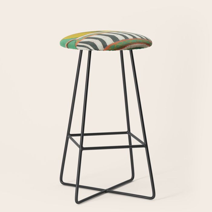 Striped Bowl with Pears Stool Gallery Image 1