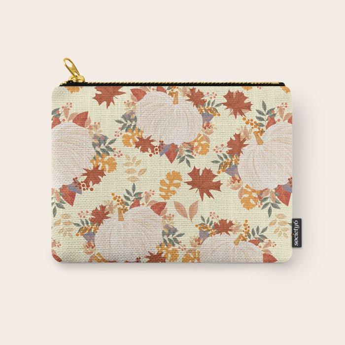 Pumpkin and garland Carry All Pouch Gallery Image 1
