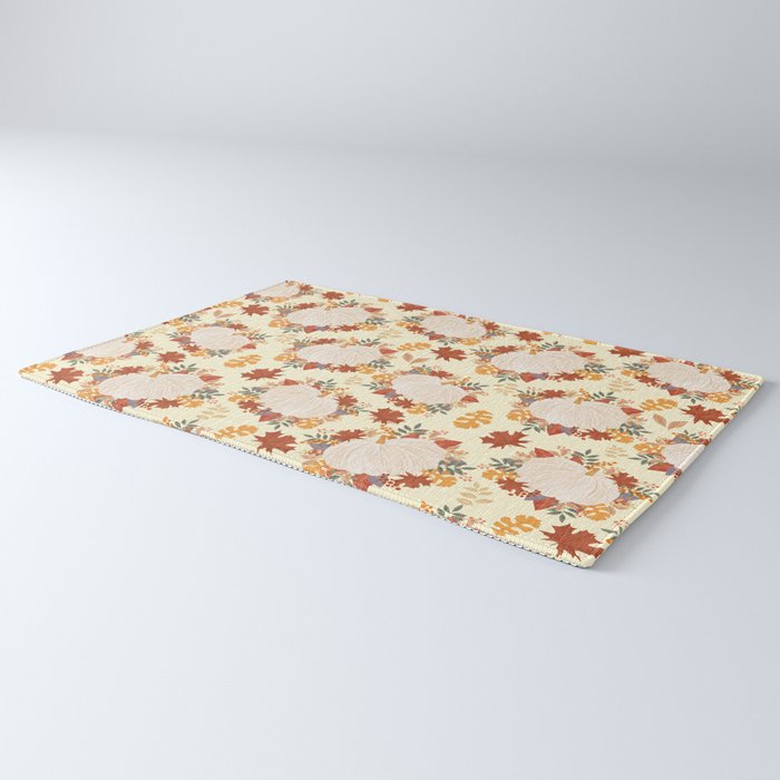Pumpkin and garland Rug Gallery Image 3