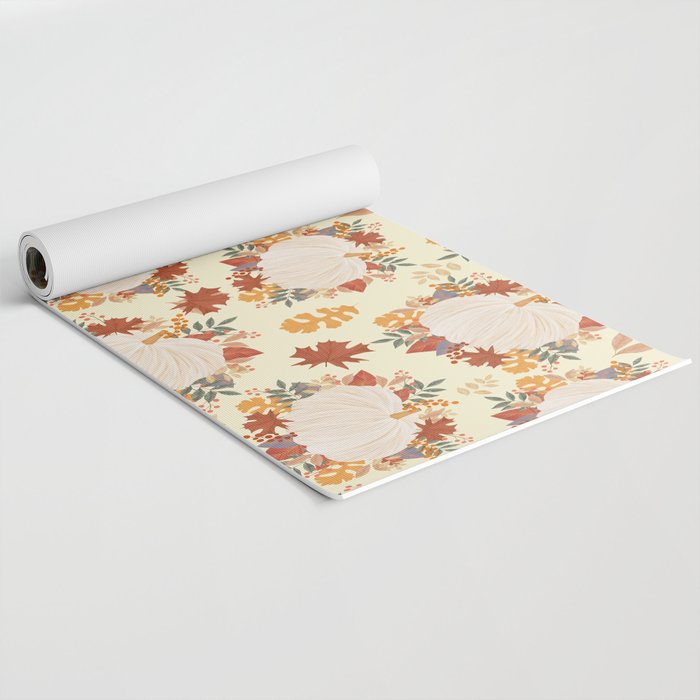 Pumpkin and garland Yoga Mat Gallery Image 2