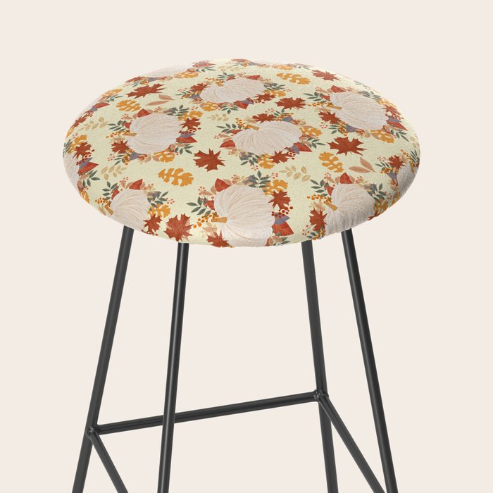 Pumpkin and garland Stool Gallery Image 2
