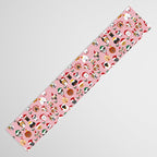 Christmas Dog Pattern Illustration Table Runner Gallery Image 3