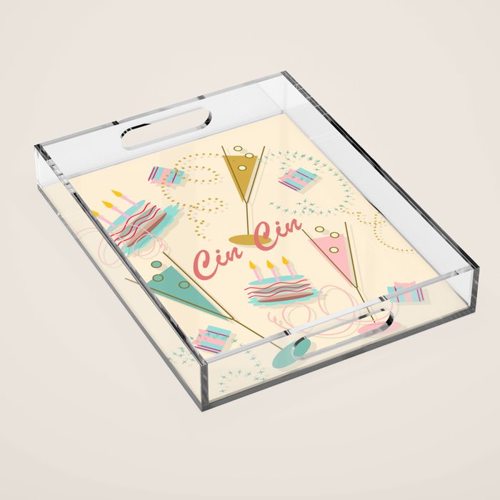 Cin Cin - Happy Party Acrylic Tray Gallery Image 1