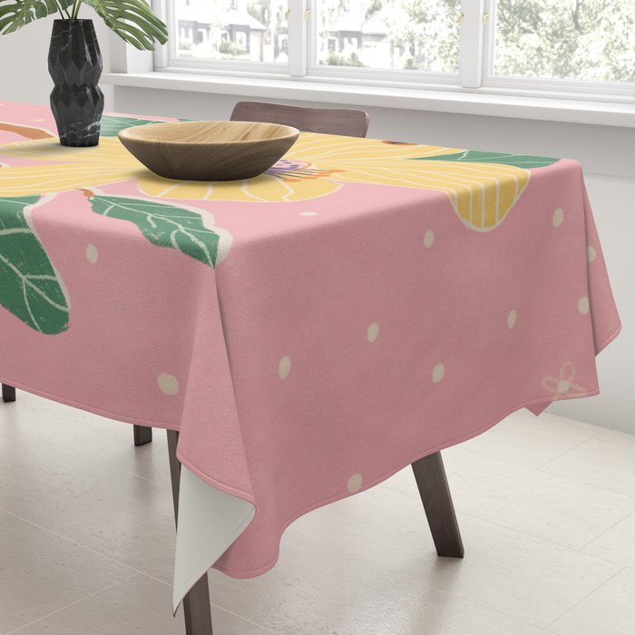 Magnolia pink Tablecloth Gallery Image 3