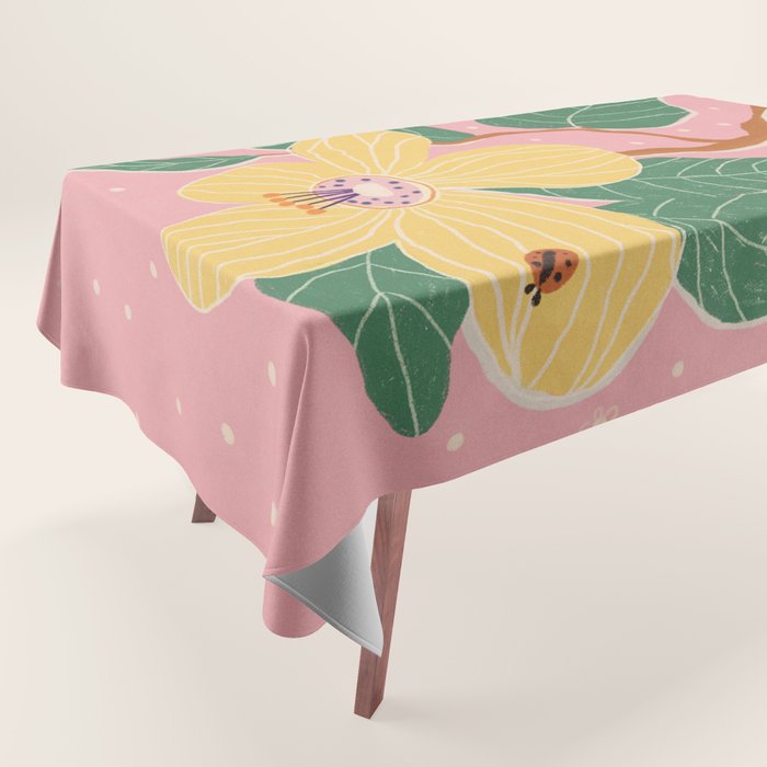 Magnolia pink Tablecloth Gallery Image 1