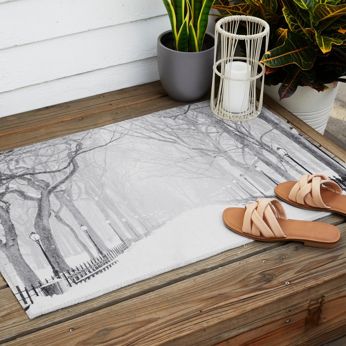 Snowy Park Outdoor Rug Gallery Image 2