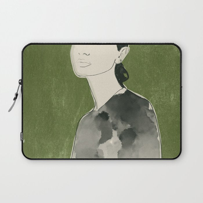 Girl Portrait 2 Laptop Sleeve Gallery Image 1