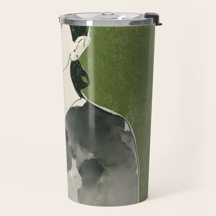 Girl Portrait 2 Travel Mug Gallery Image 2