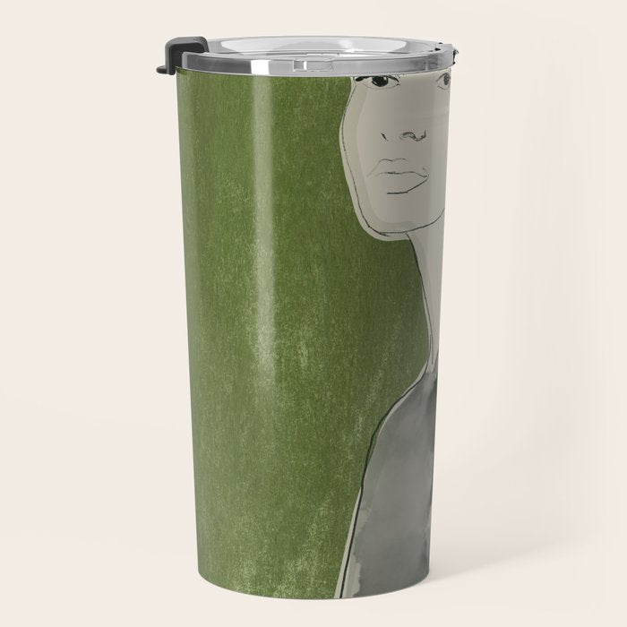 Girl Portrait 2 Travel Mug Gallery Image 3
