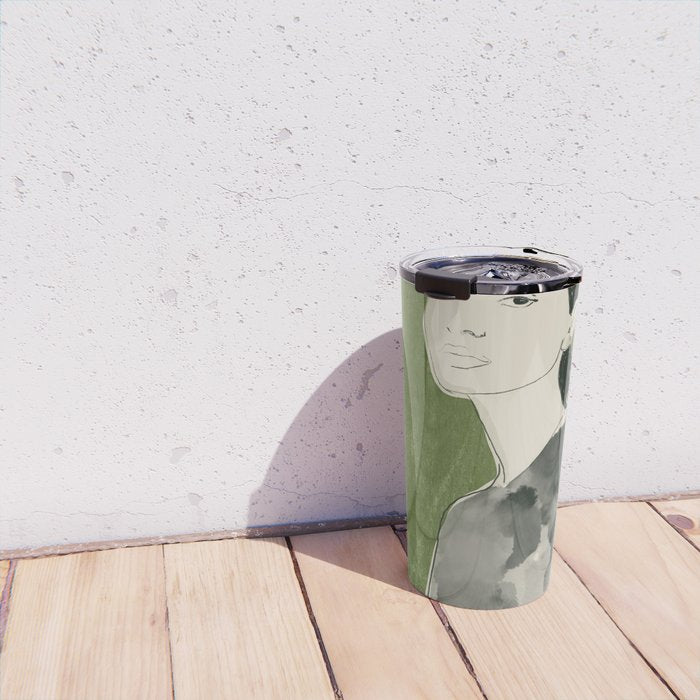 Girl Portrait 2 Travel Mug Gallery Image 4