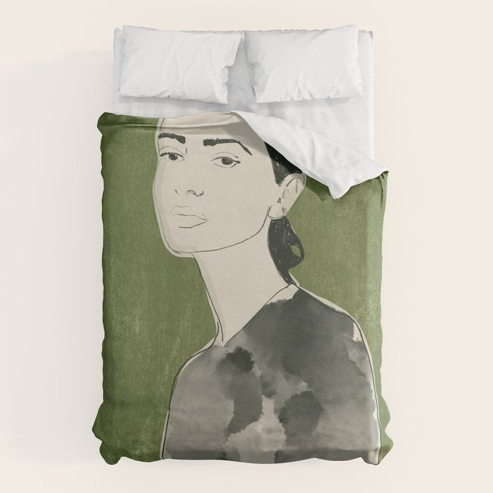 Girl Portrait 2 Duvet Cover Gallery Image 6